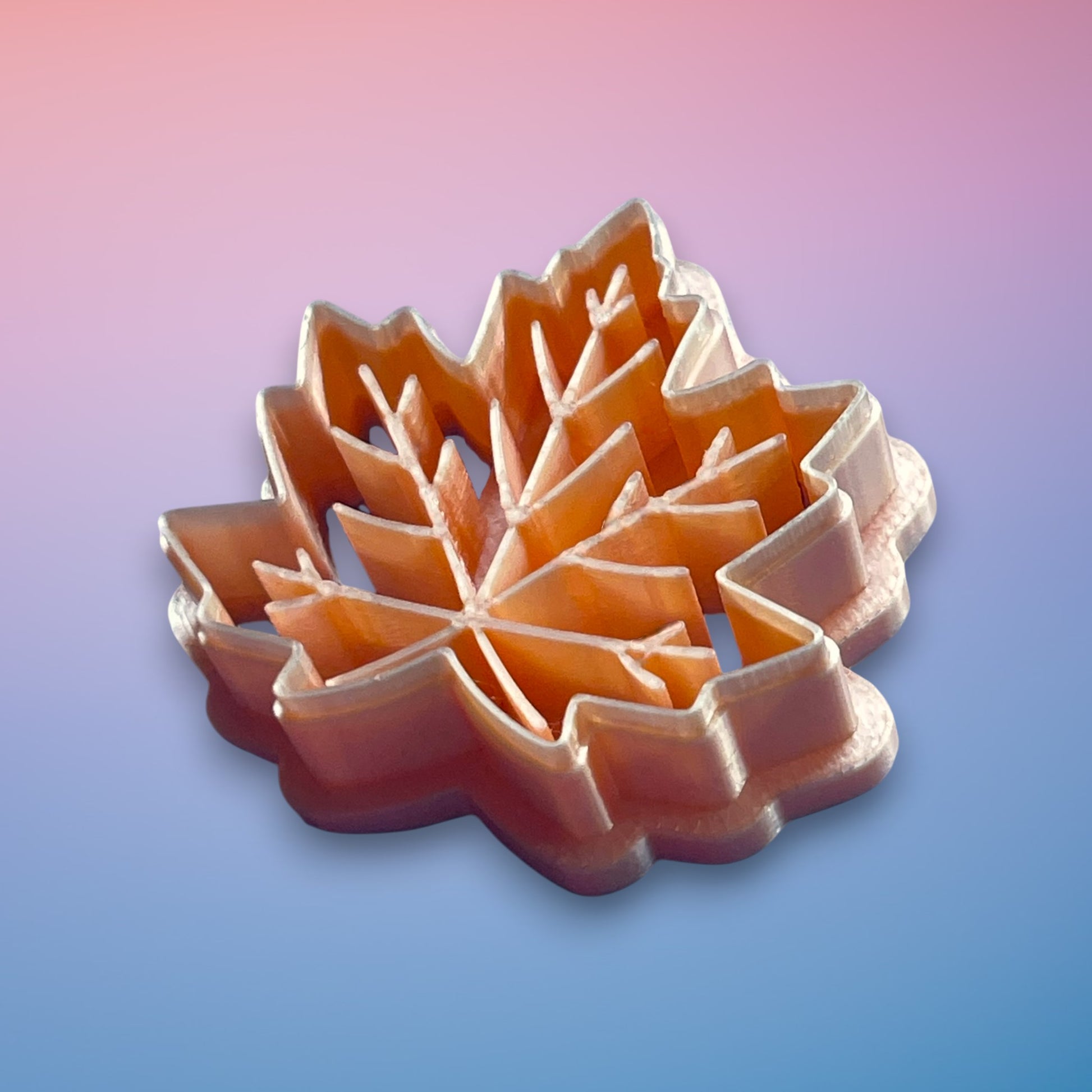 Maple Leaf Polymer Clay Cutter
Maple Leaf polymer clay cutter with classic pointed botanical silhouette on white background.