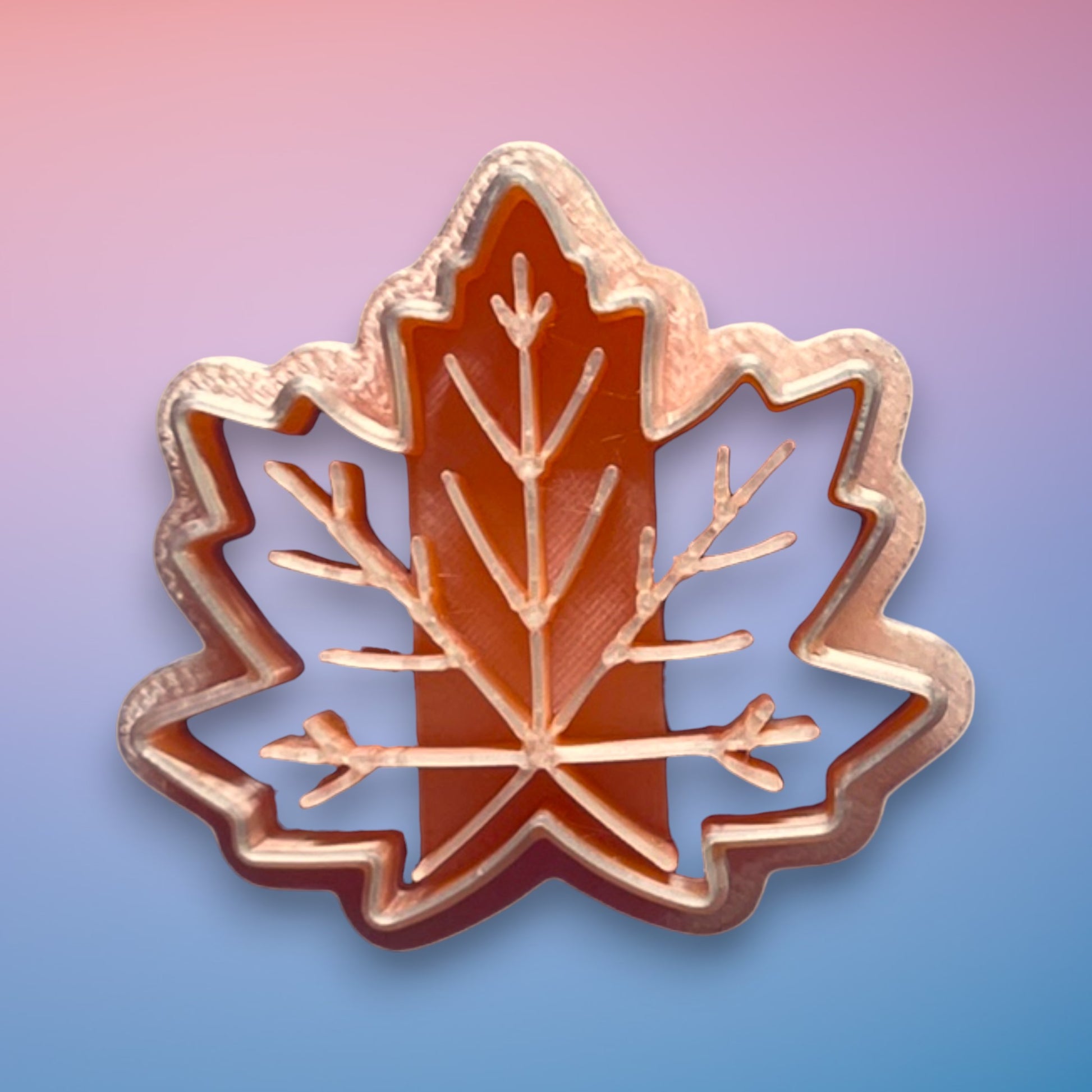Maple Leaf Polymer Clay Cutter
Maple Leaf polymer clay cutter with classic pointed botanical silhouette on white background.