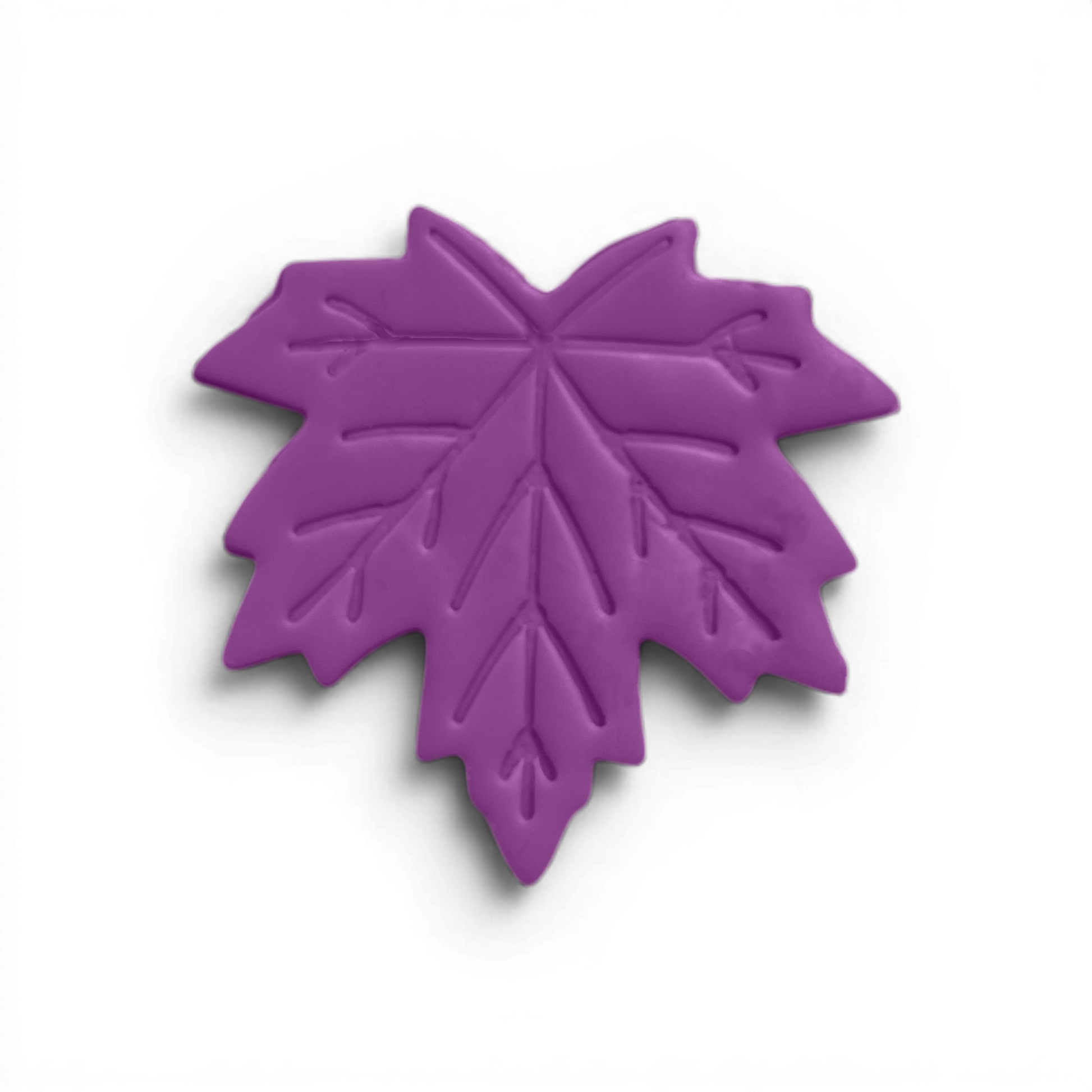 Maple Leaf Polymer Clay Lavender
Maple Leaf polymer clay shape in soft lavender with smooth maple leaf silhouette on white background.