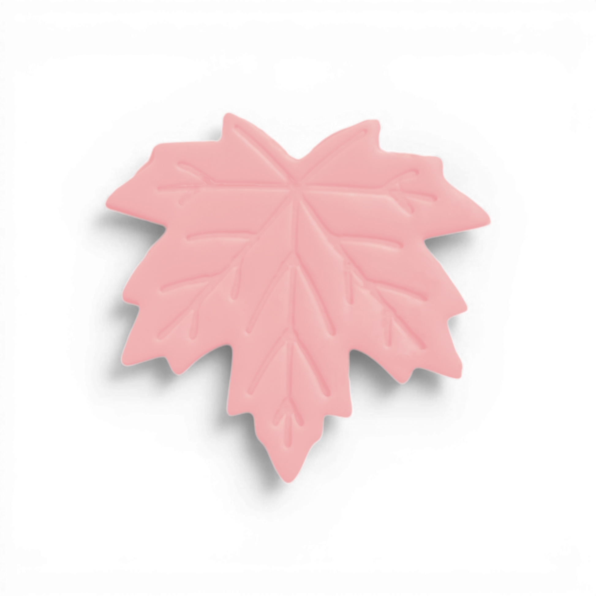 Maple Leaf Polymer Clay Pink
Maple Leaf polymer clay shape in soft pink with detailed leaf silhouette on white background.