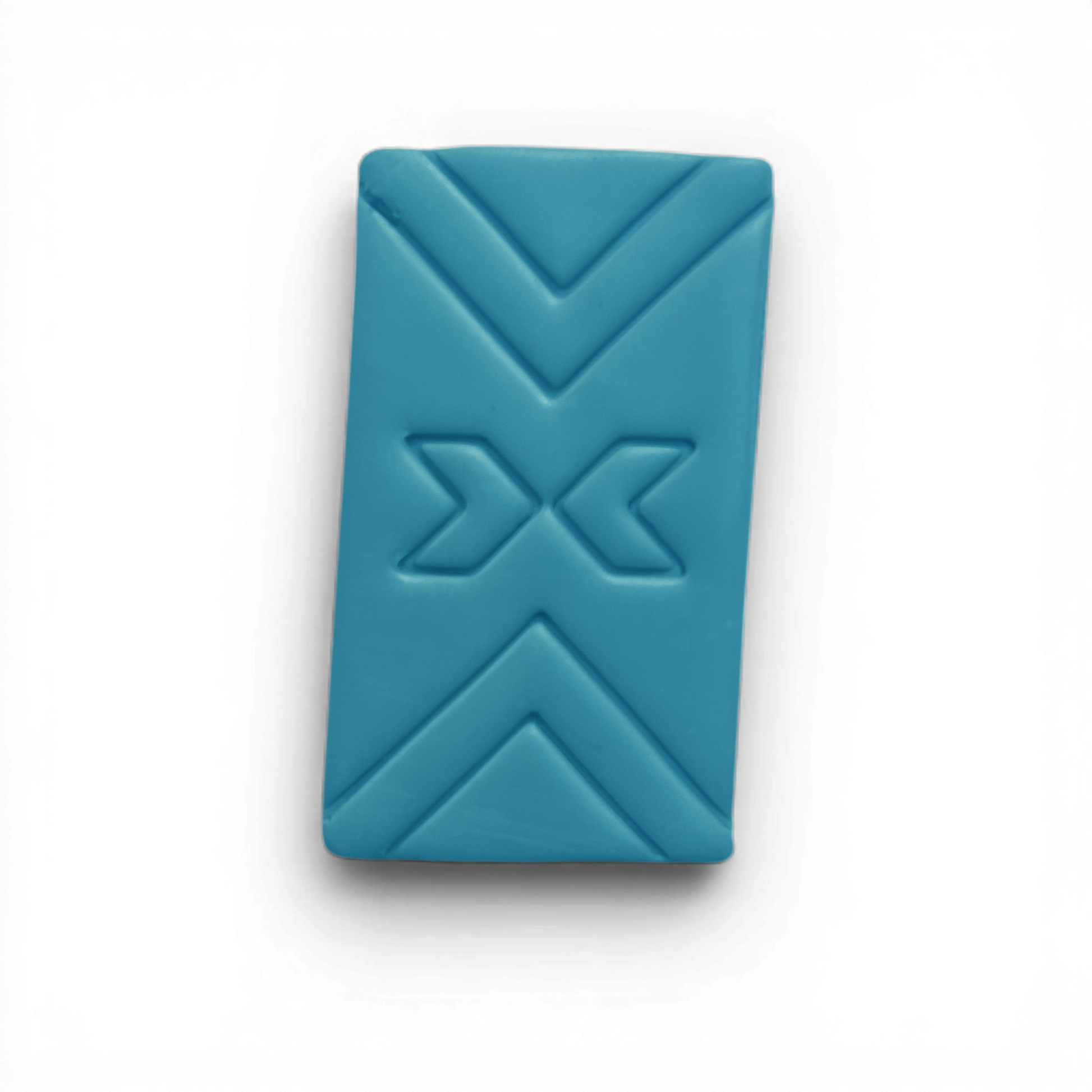 Patchwork Rectangle, Polymer Clay Blue
Patchwork Rectangle polymer clay shape in soft blue with modern rectangular panel silhouette on white background.