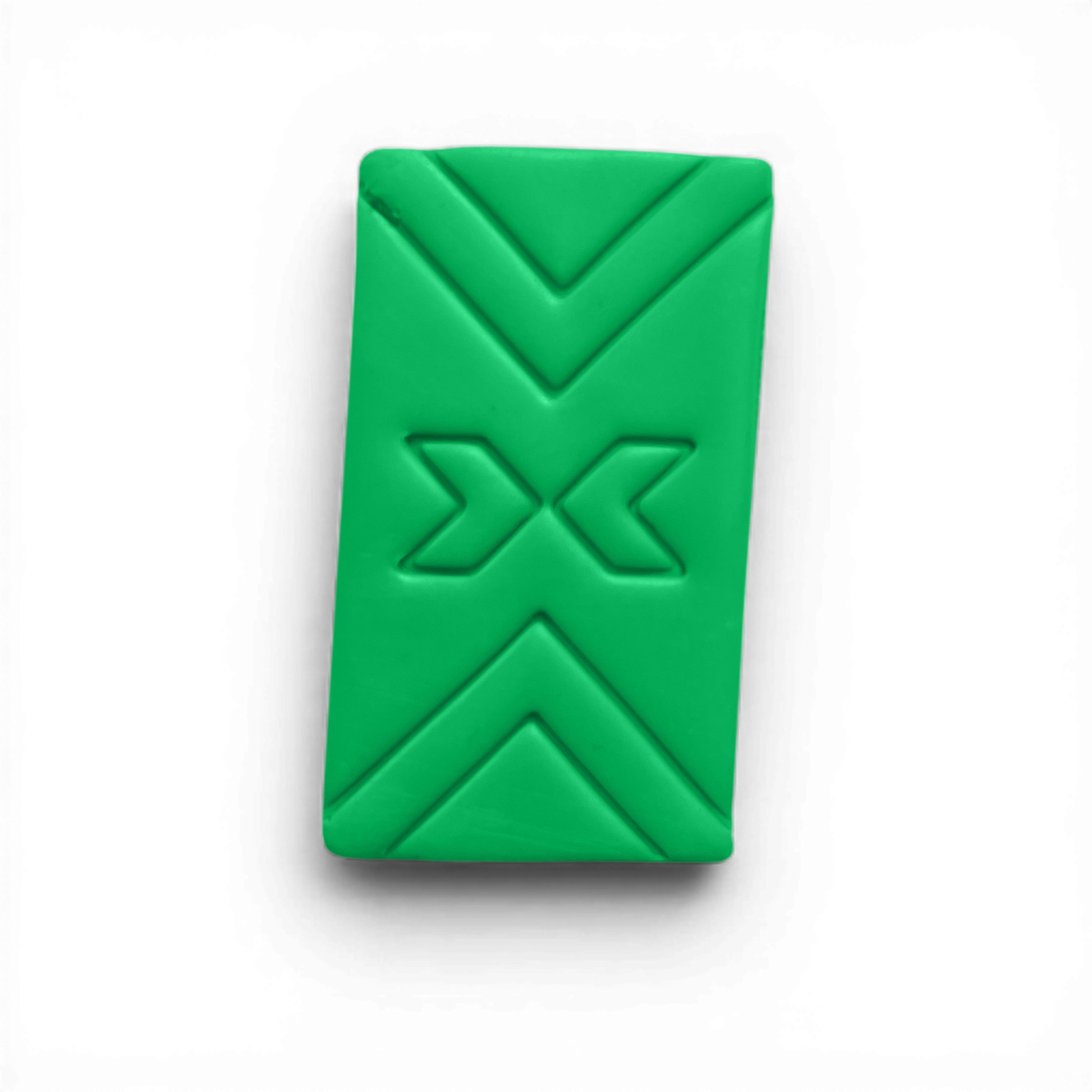 Patchwork Rectangle, Polymer Clay Green
Patchwork Rectangle polymer clay shape in fresh green with textured section detailing on white background.