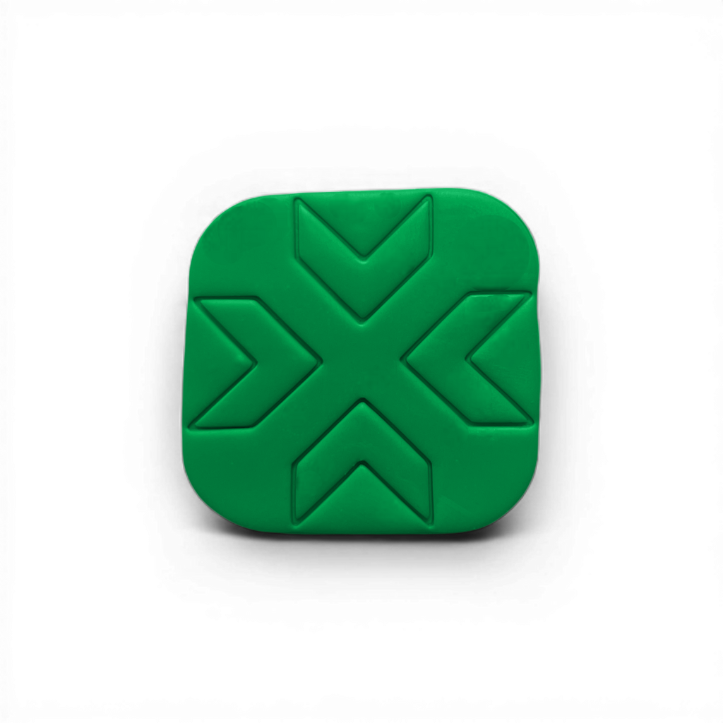 Patchwork Square, Polymer Clay Green
Patchwork Square polymer clay shape in fresh green with textured section detailing on white background.