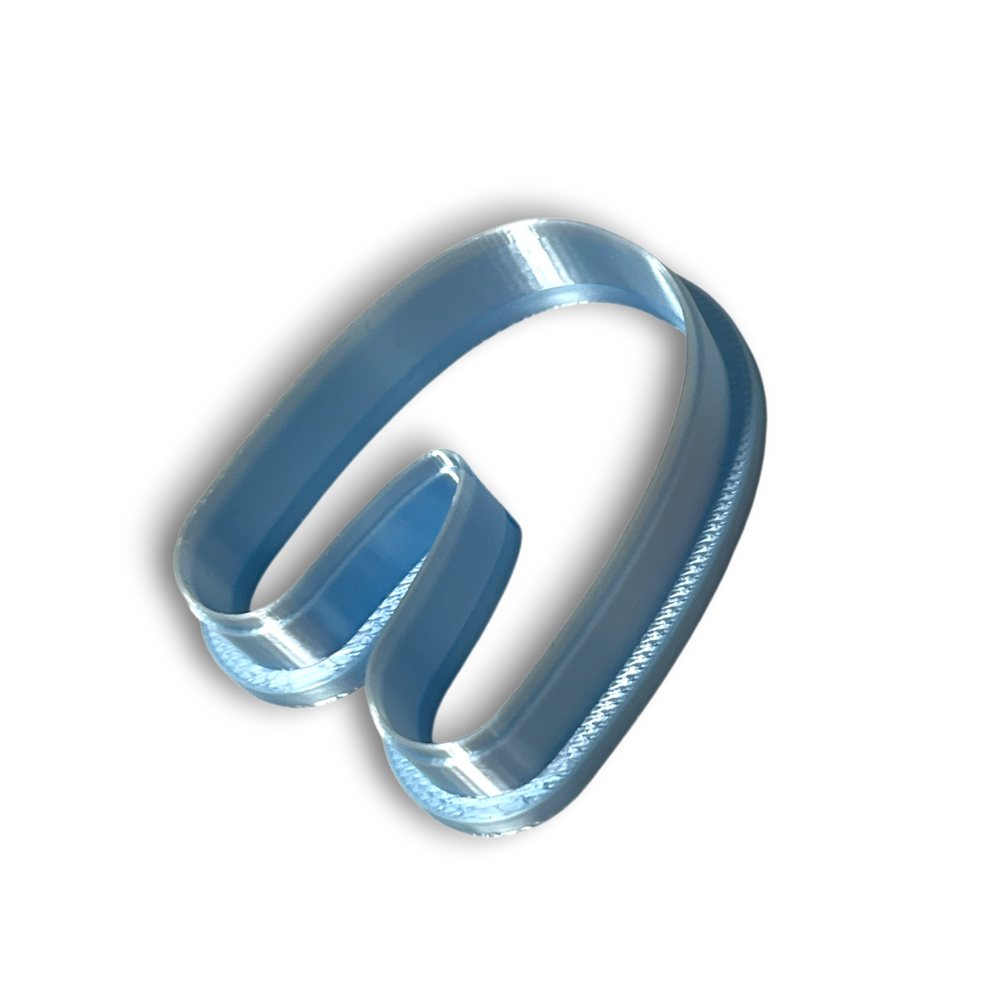 Pebble arch set polymer clay cutter with soft layered sculptural silhouette.