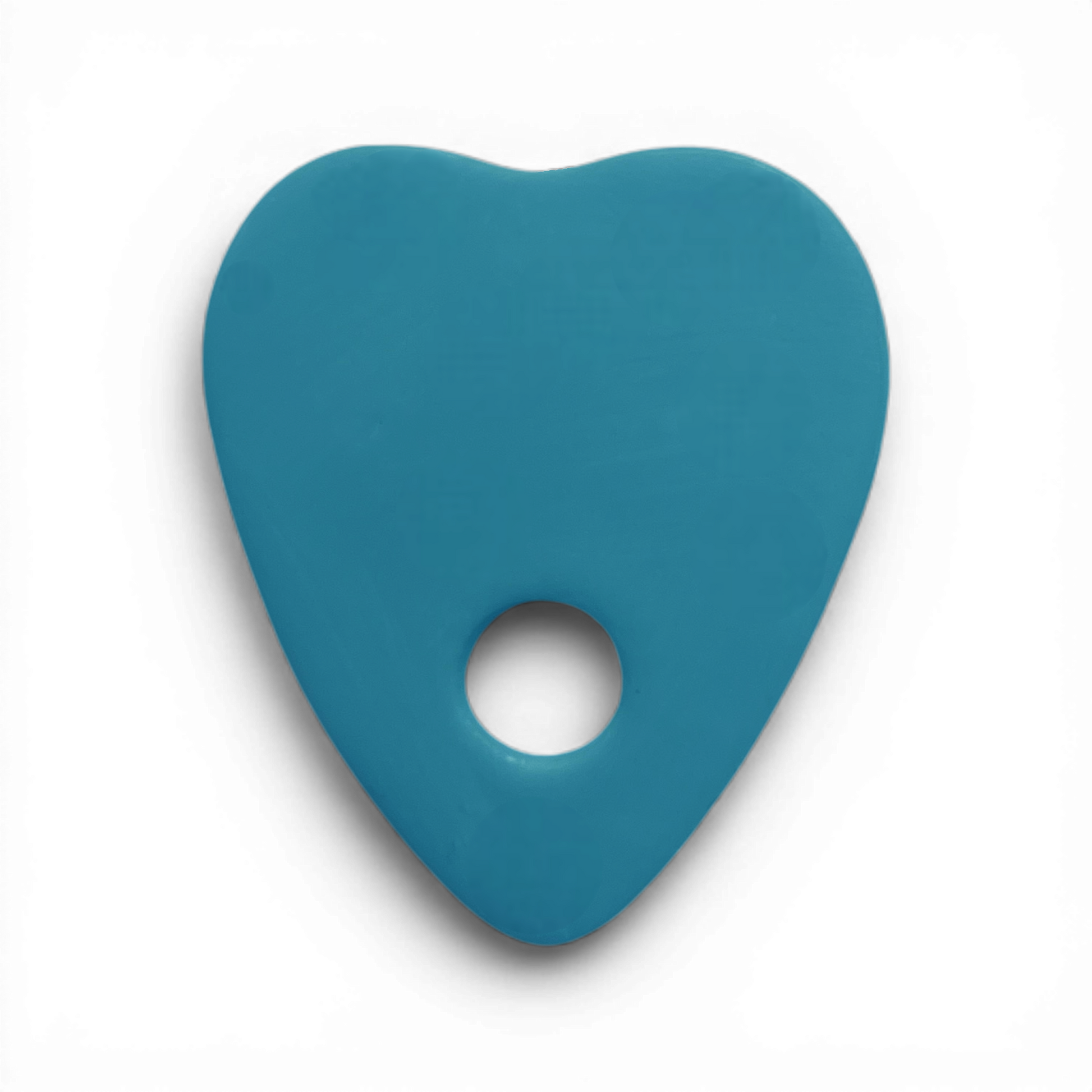 Planchette, Polymer Clay Blue
Planchette polymer clay shape in blue with centered cutout and mystical detailing on white background.