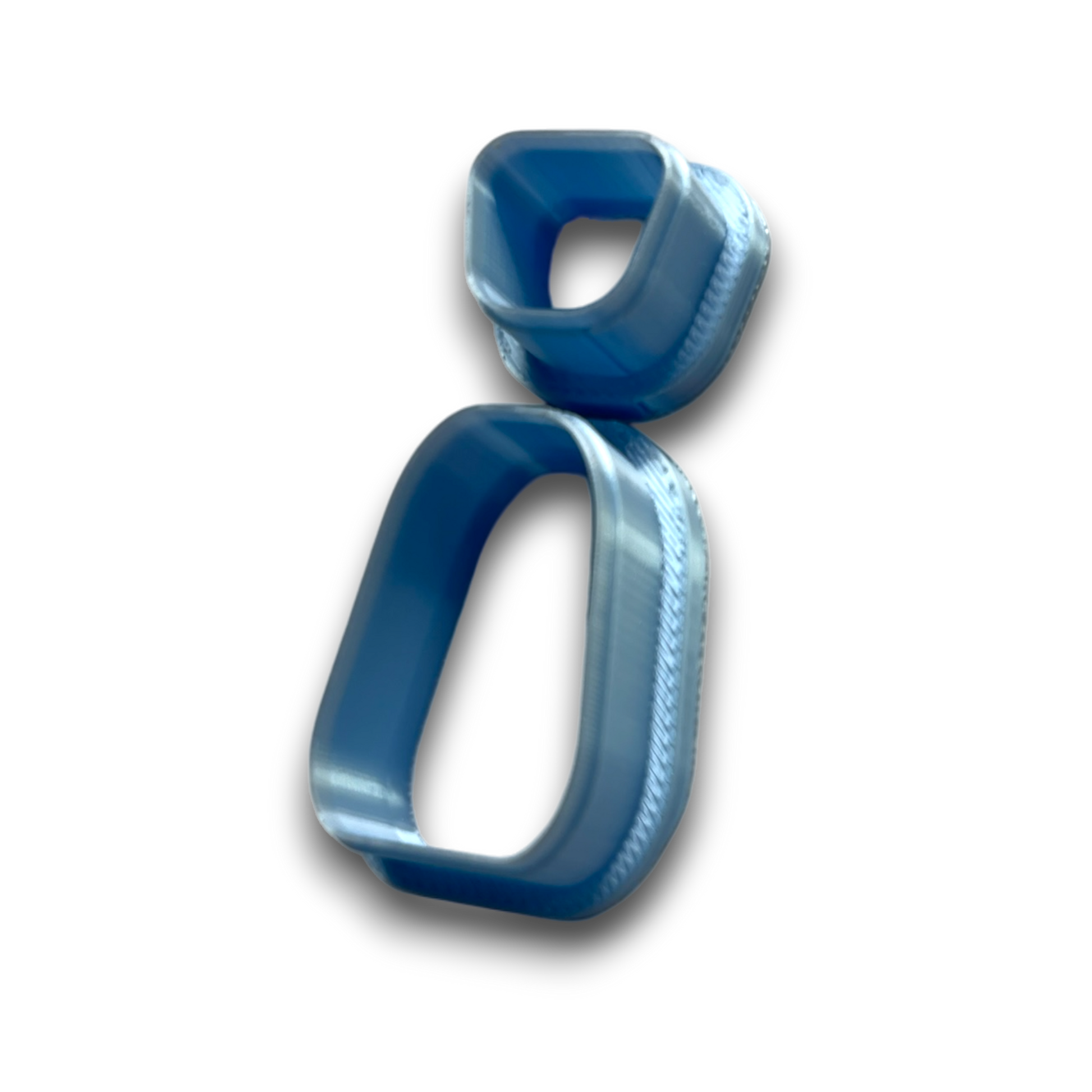 Trapezoid drop polymer clay cutter with clean tapered geometric silhouette.