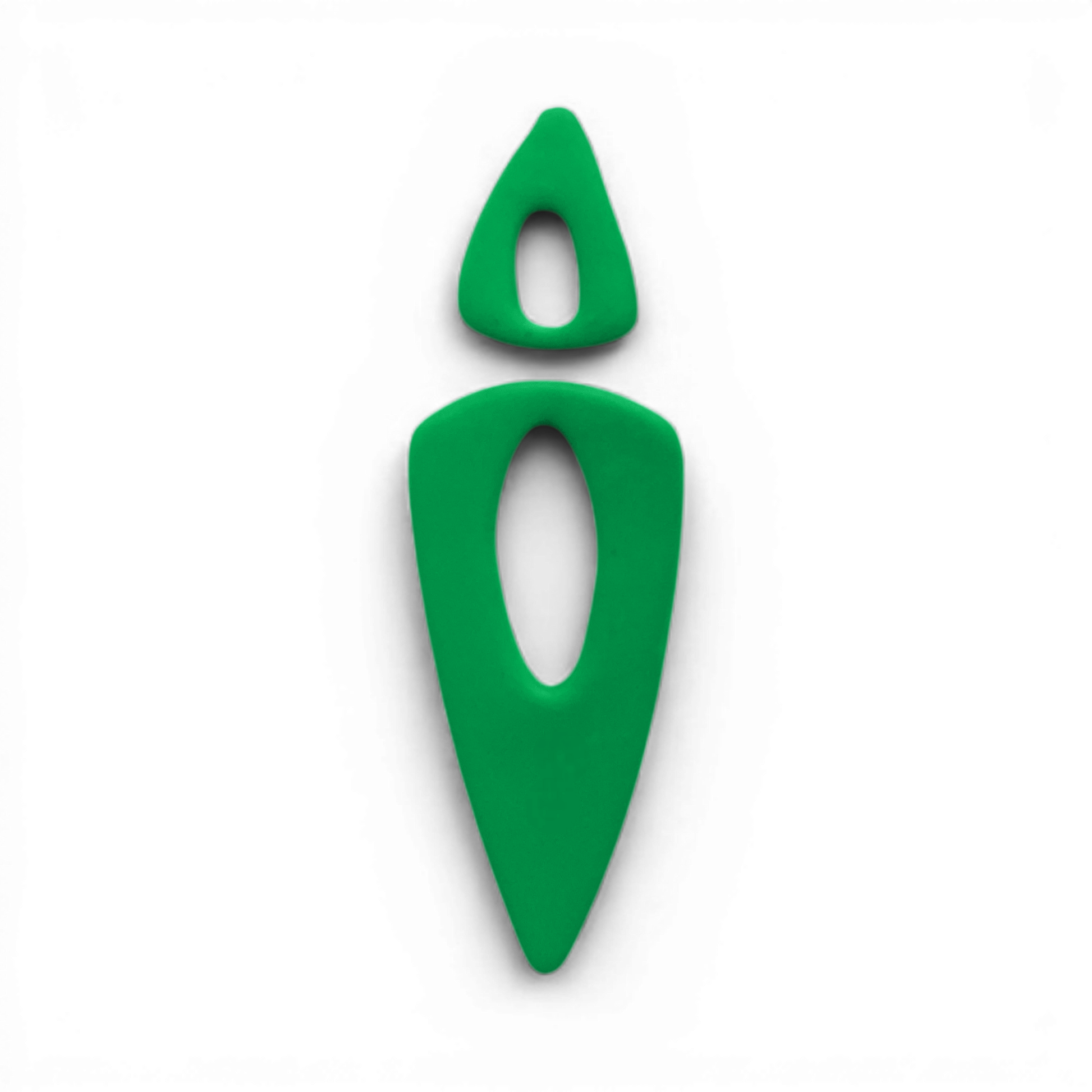 Polymer Clay Green Vela Drop Cutter