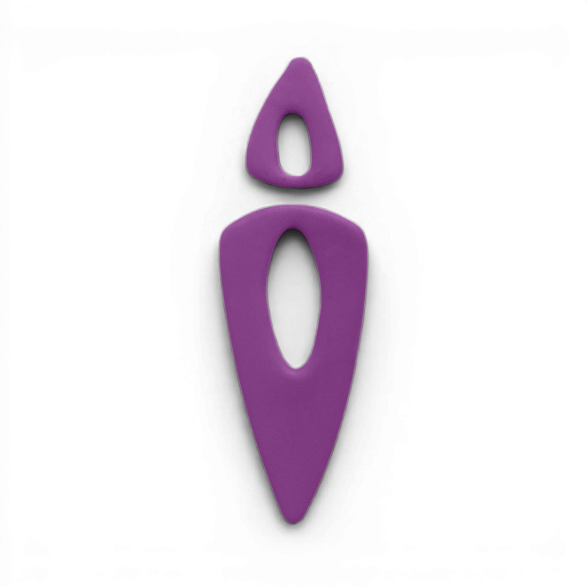 Polymer Clay Lavender Vela Drop Cutter