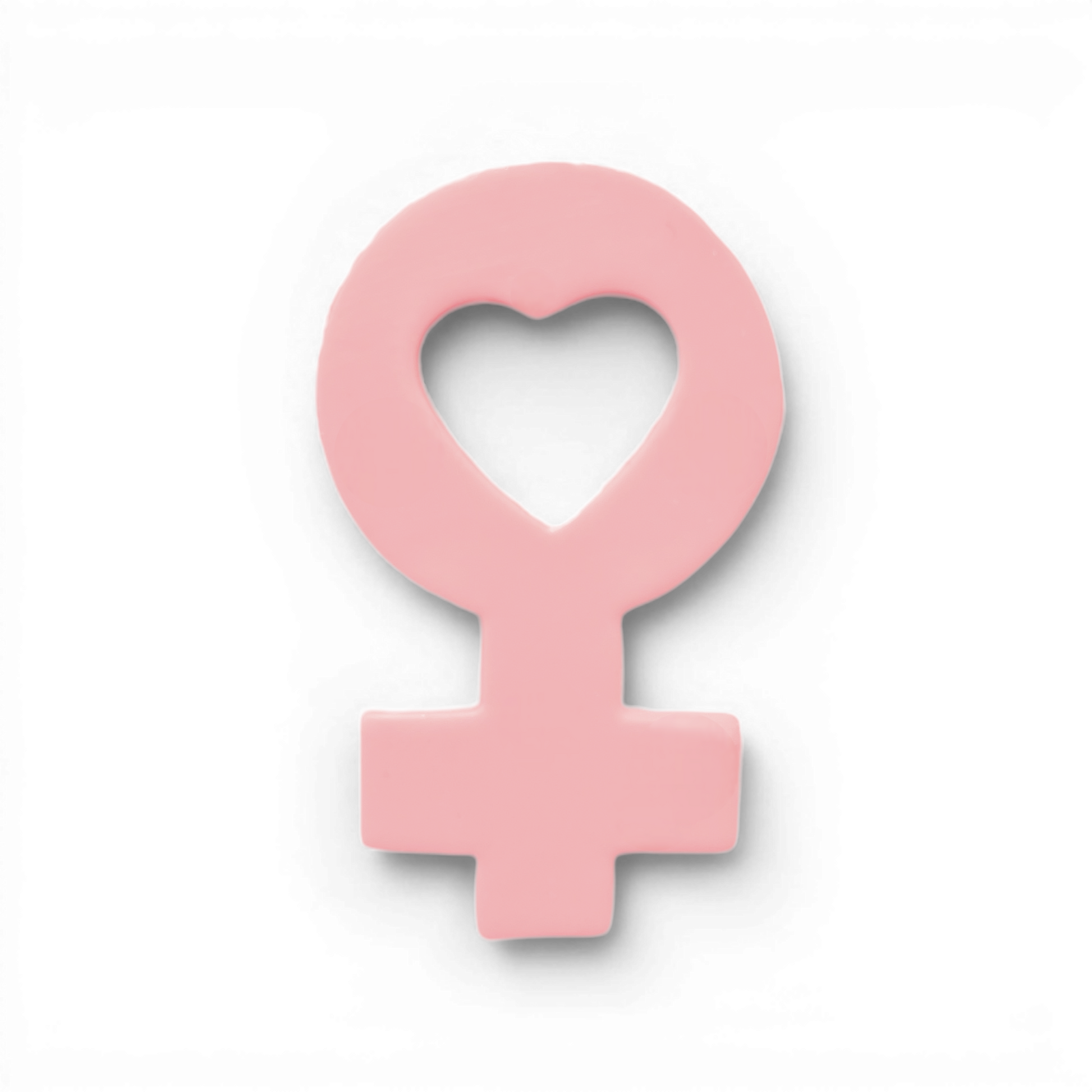 Venus Heart, Polymer Clay Pink
Venus Heart polymer clay shape in soft pink with sculpted heart silhouette on white background.