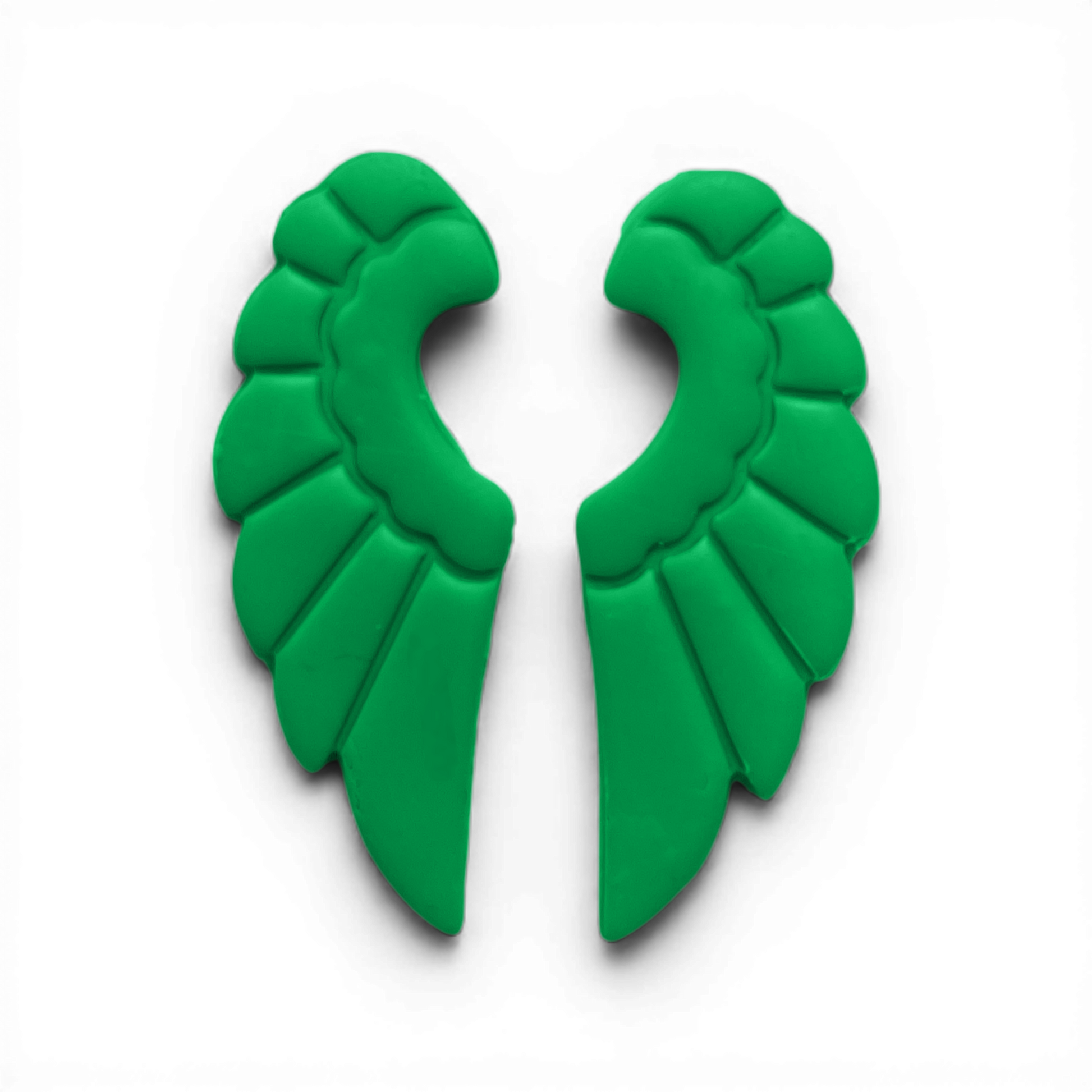 Wings Polymer Clay Green
Wings polymer clay shape in fresh green with sculptural symmetrical wing silhouette on white background.