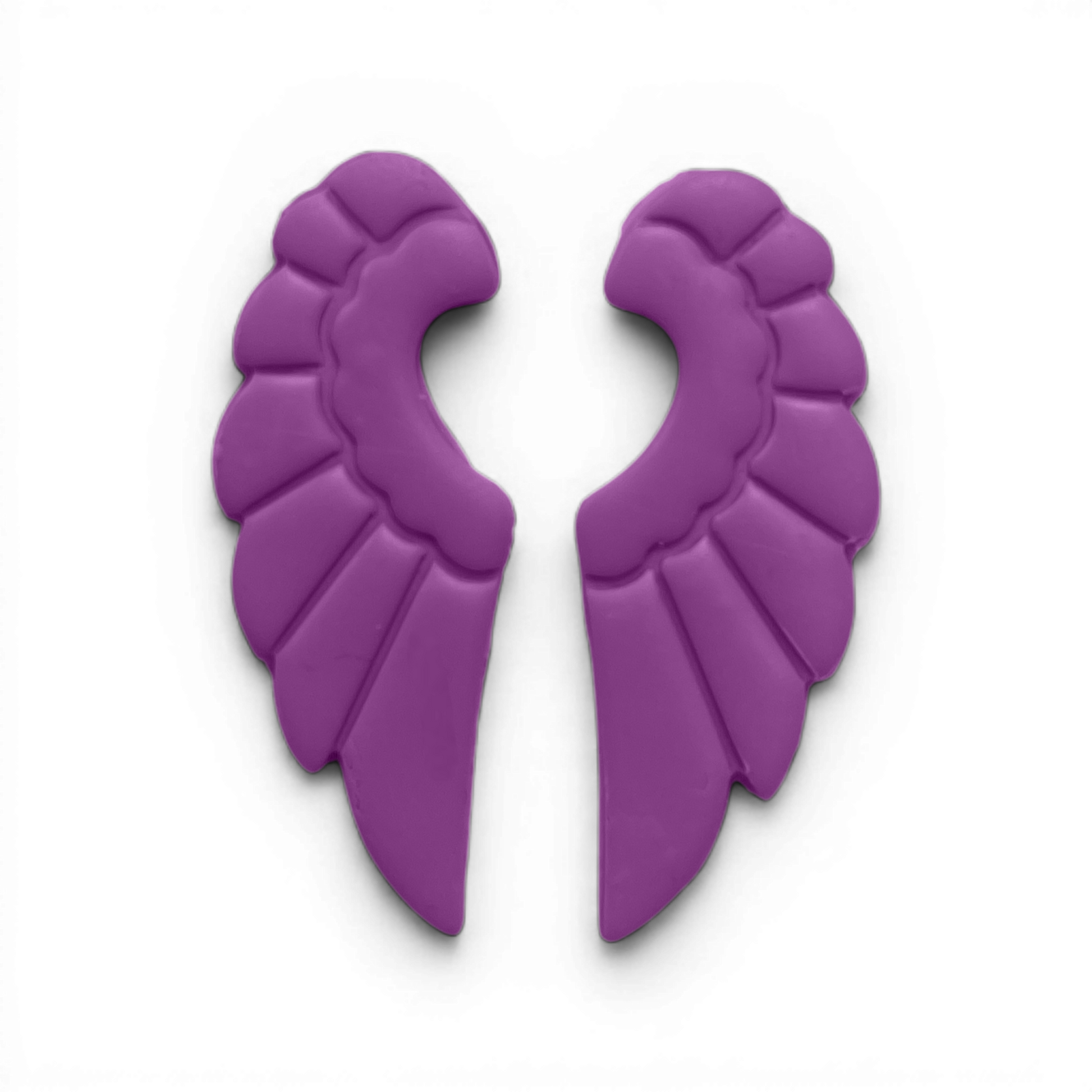 Wings Polymer Clay Lavender
Wings polymer clay shape in soft lavender with sculptural symmetrical wing design on white background.